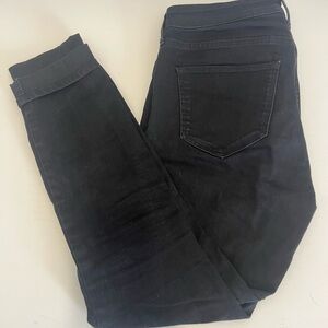 &DENIM by H&M: Stretch Skinny Mid Rise Black Denim Jeans